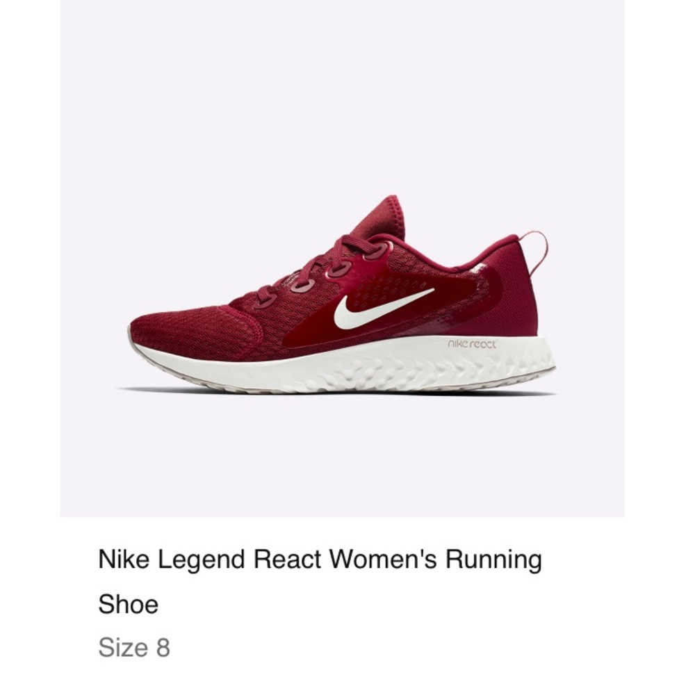 Nike legend react womens running shoe size 8